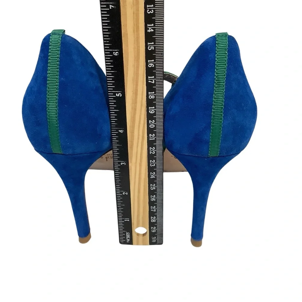 Boden Suede Color Block Strappy Heels